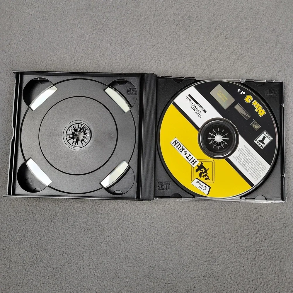 The Simpsons Hit & Run PC Game Windows CD-ROM 3 Disc Set No Manual Jewel Case